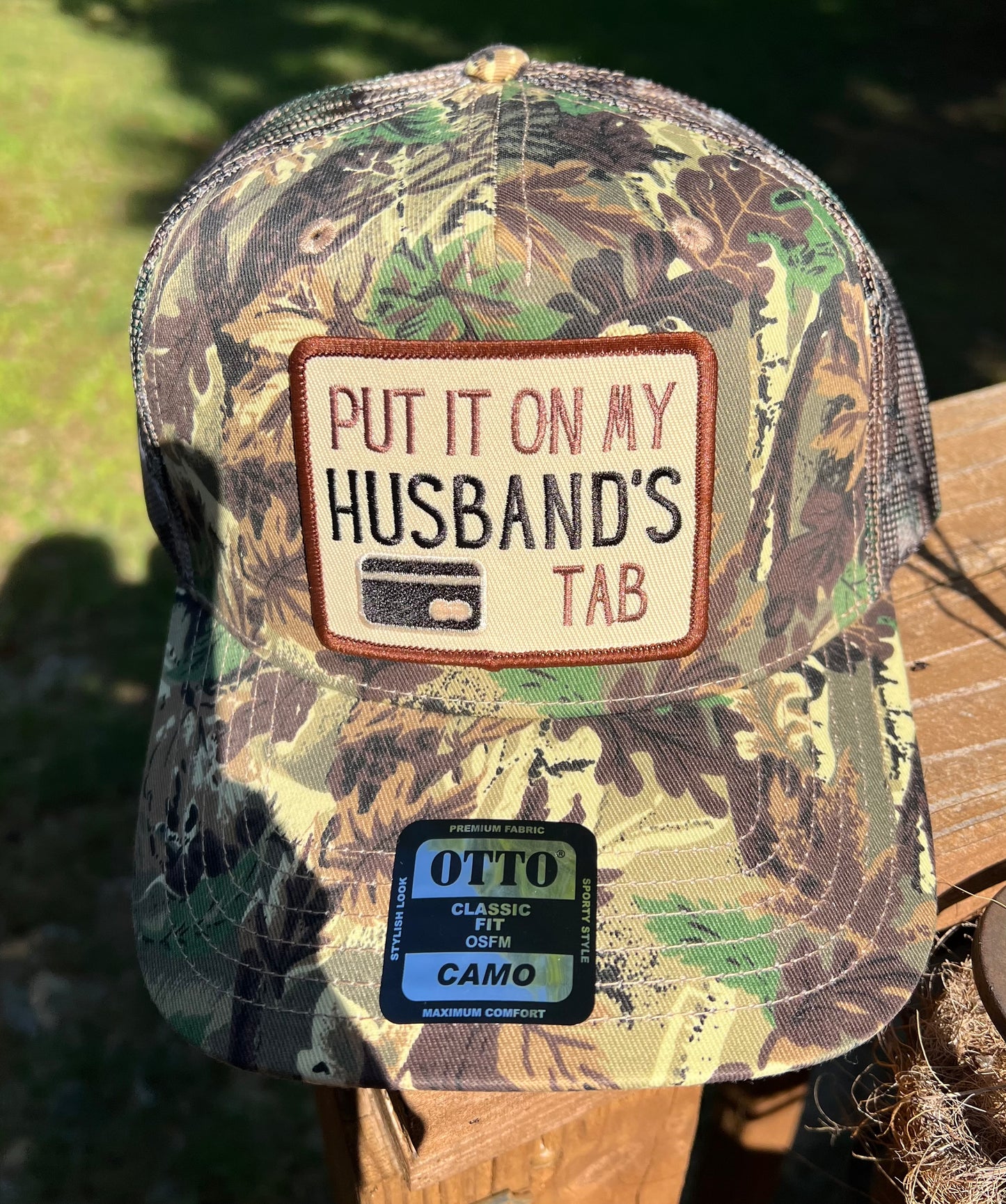 Put it on my Husband’s Tab HAT