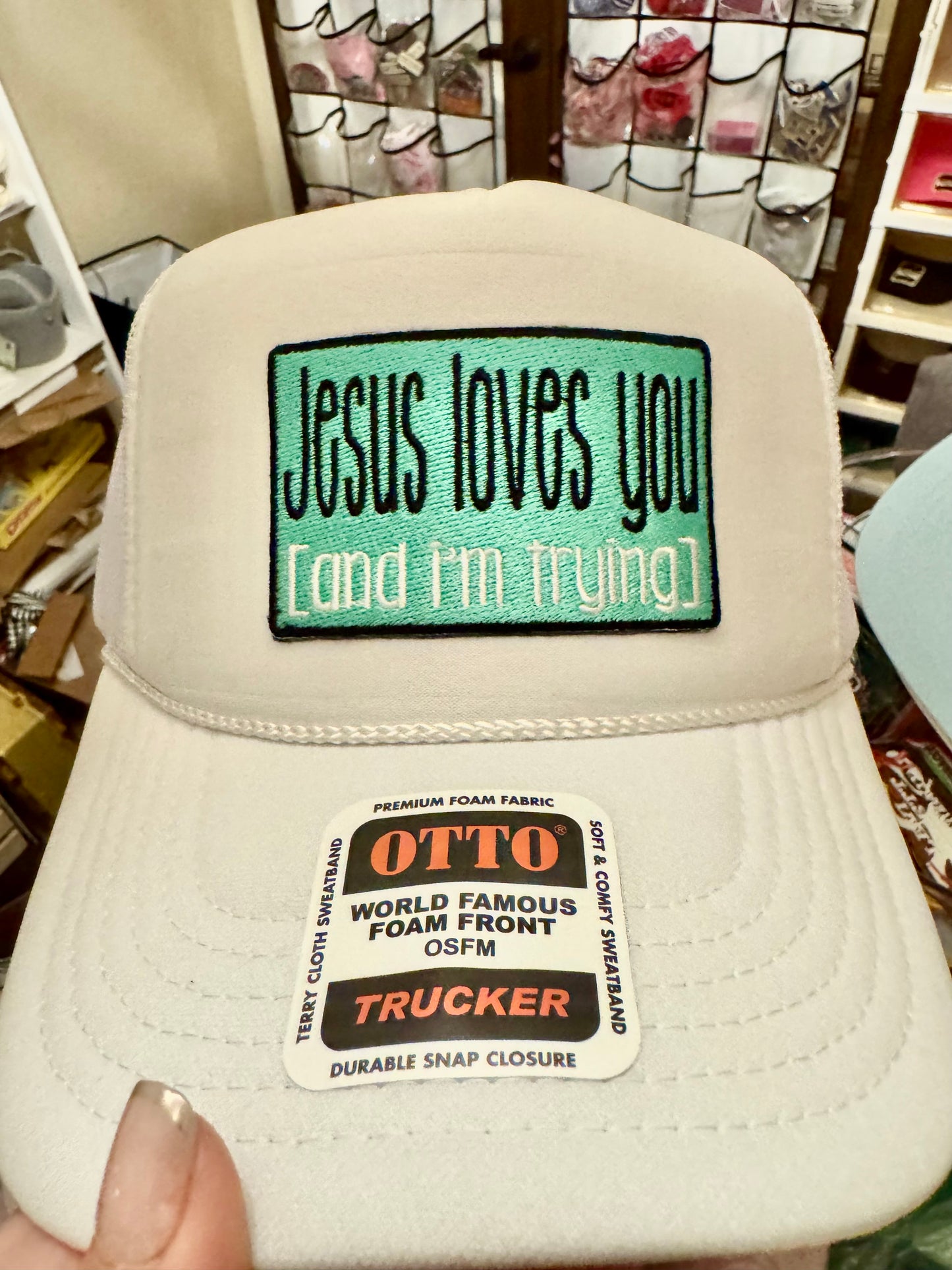 Jesus Loves You (and I’m trying) HAT