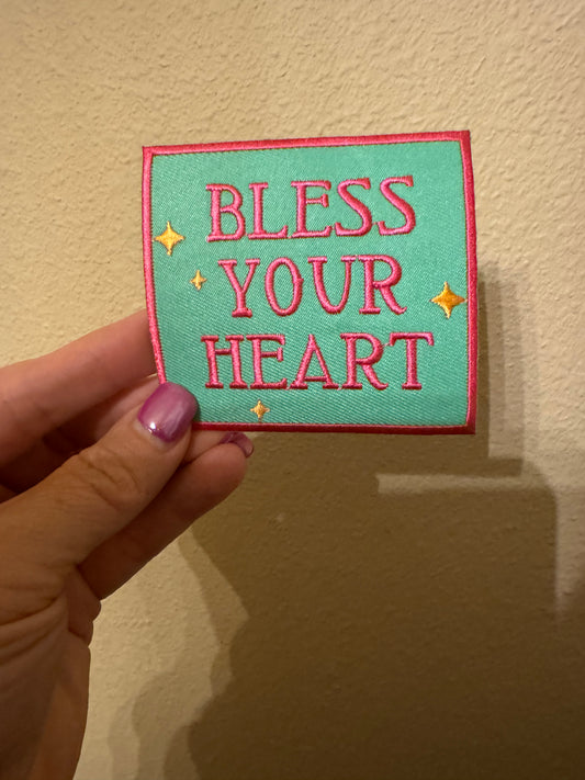 Bless your heart - green/pink