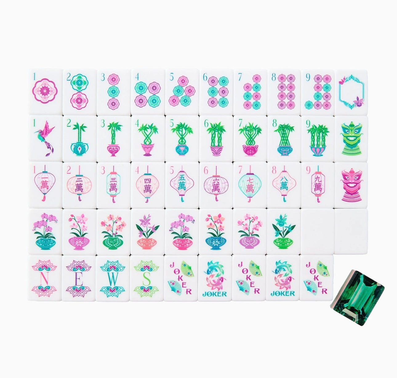 Oh My Mahjong Emerald Tiles