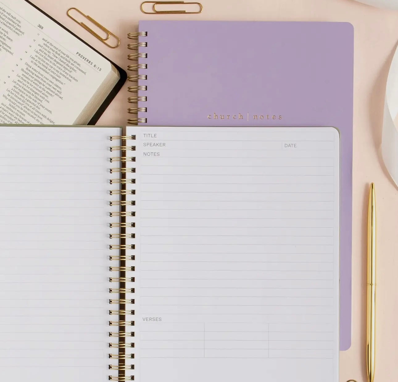 Bible Journal/Church Notes - several color and style choices