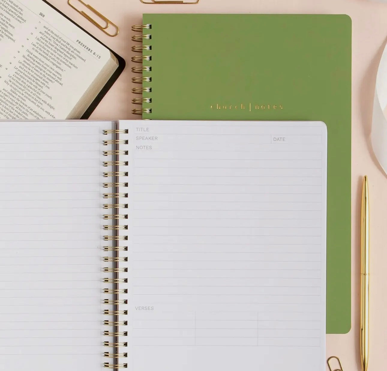 Bible Journal/Church Notes - several color and style choices